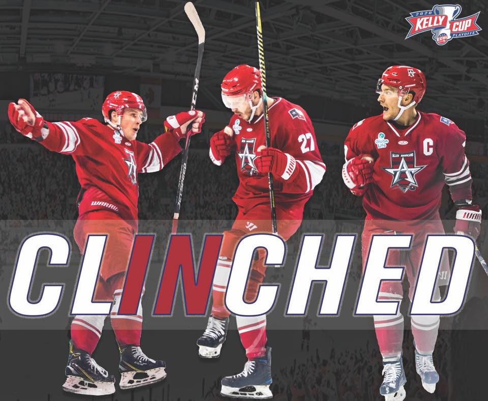 Allen Americans Clinch Playoff Position